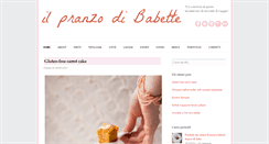 Desktop Screenshot of ilpranzodibabette.com